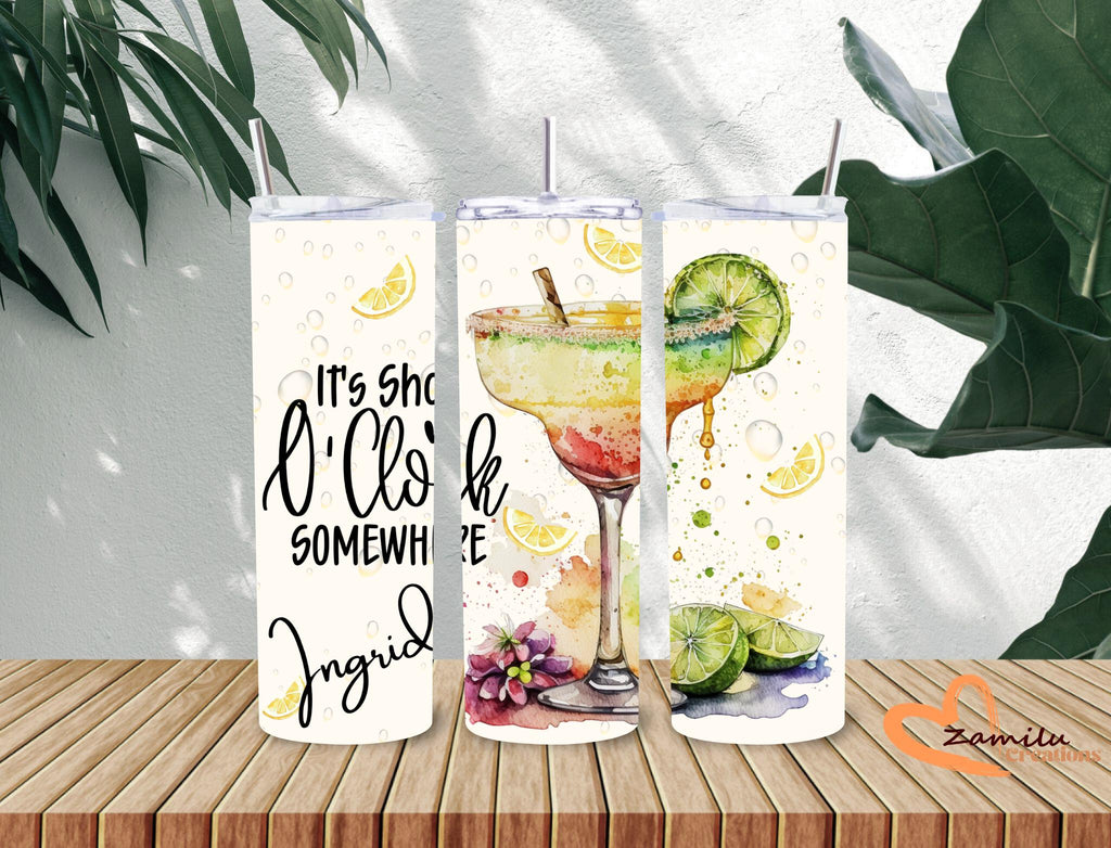 Mamacita Margarita Tumbler – Personalized 20 oz Stainless Steel Cup – Margarita Lover Gift