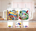 Colombia & Puerto Rico Heritage Tumbler – 30 oz or 40 oz Stainless Steel Travel Cup | Personalized Latin Pride Mug 🇨🇴🇵🇷