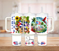 Cuba & Puerto Rico Heritage Tumbler – 30 oz or 40 oz Stainless Steel Cup | Personalized Cuban Boricua Pride Mug 🇨🇺🇵🇷