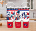 Personalized Dominican Republic Flag Tumbler with Handle: 30oz/40oz Travel Cup, Dominican Pride Gift, Republica Dominicana Mug, Custom Name
