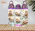Personalized Little Otter River Water Bottle, Custom Kids Stainless Steel Tumbler 24 oz, Cute Kawaii Animal Drinkware, Back to School Gift