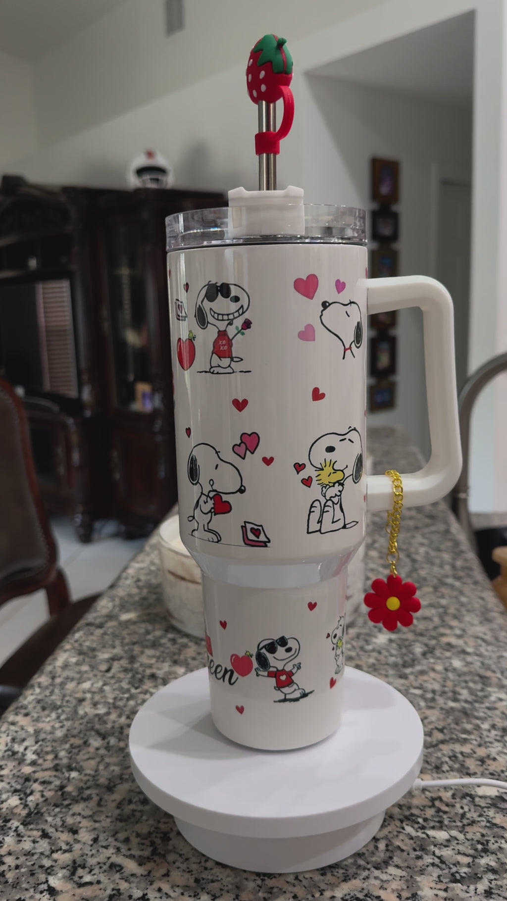 Vibrant Snoopy Tumbler – Personalized Stainless Steel Cup
