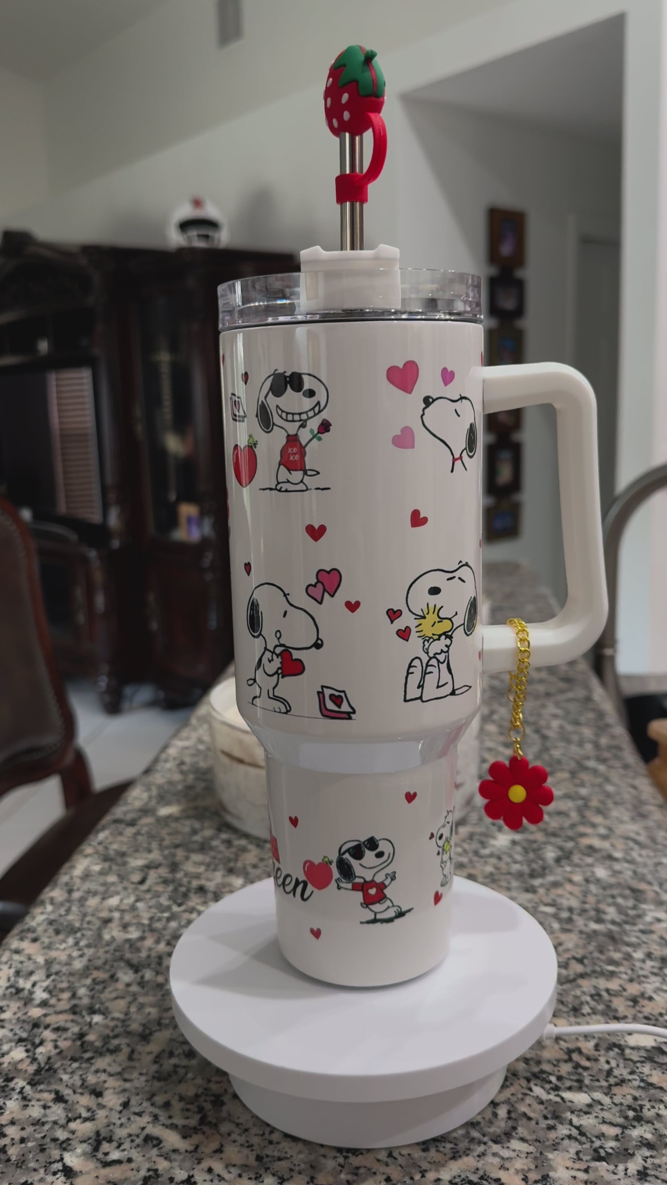 Vibrant Snoopy Tumbler – Personalized Stainless Steel Cup